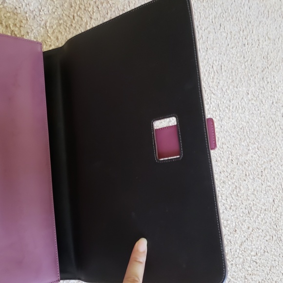 NWOT Roger Vivier Handbag Burgundy Patent Leather Luxury Designer Purple Handbag - Picture 10 of 16